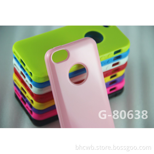 High Quality Simple Pattern with Hole TPU Cases for iPhone 5